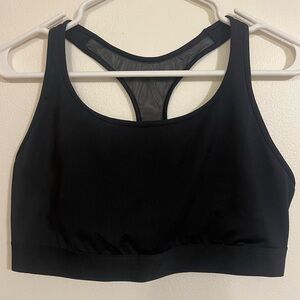 Victoria’s Secret Women’s Player Sports Bra Size XXL Black Mesh Racerback